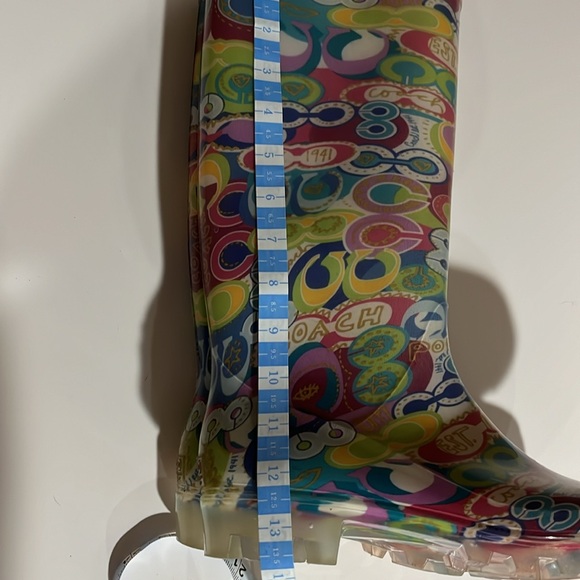 Coach Poppy Rainboots Sz 8 - Picture 13 of 15